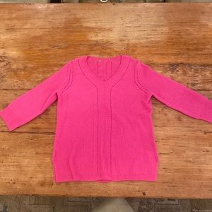 pink cashmere sweater, condition worn a couple times, size small